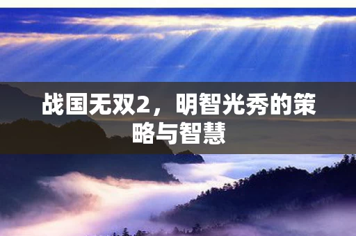 明智光秀的策略与智慧图片