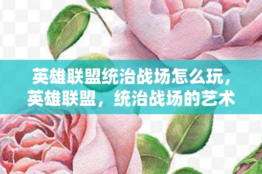 英雄联盟统治战场怎么玩，英雄联盟，统治战场的艺术