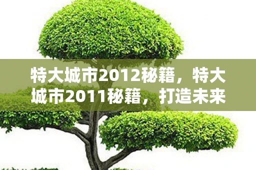 特大城市2012秘籍，特大城市2011秘籍，打造未来都市的蓝图