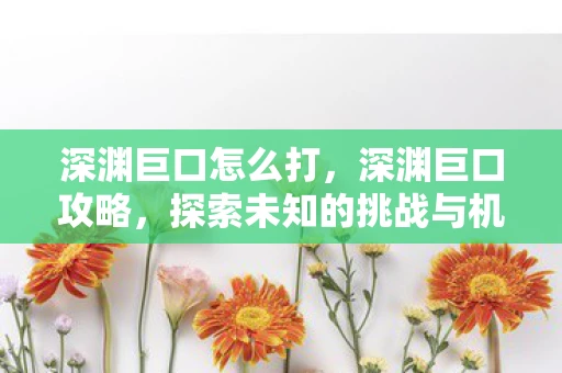 深渊巨口怎么打,深渊巨口攻略,探索未知的挑战与机遇 深渊巨口怎么打,深渊巨口攻略,探索未知的挑战与机遇