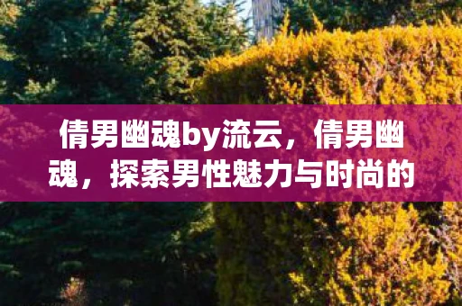 倩男幽魂by流云，倩男幽魂，探索男性魅力与时尚的新境界