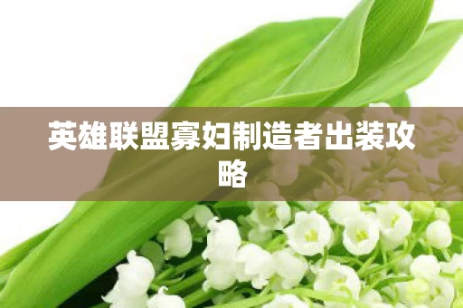 英雄联盟寡妇制造者出装攻略图片