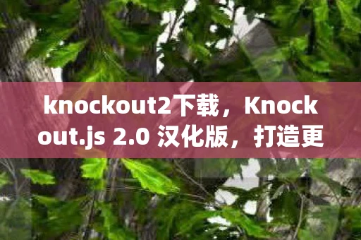 knockout2下载,Knockout.js 2.0 汉化版,打造更强大的前端交互体验 knockout2下载,Knockout.js 2.0 汉化版,打造更强大的前端交互体验