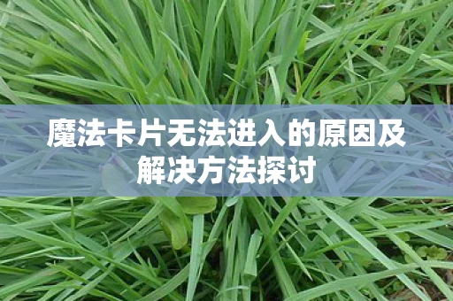 魔法卡片无法进入的原因及解决方法探讨图片