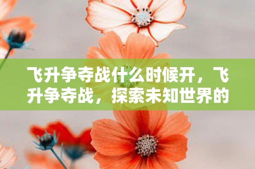 飞升争夺战什么时候开，飞升争夺战，探索未知世界的终极挑战