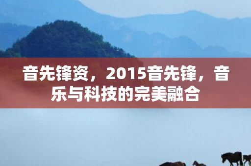 音先锋资，2015音先锋，音乐与科技的完美融合
