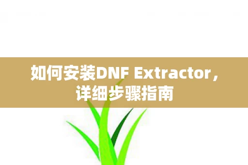 如何安装DNF Extractor图片