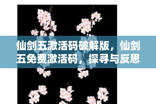 仙剑五激活码破解版，仙剑五免费激活码，探寻与反思