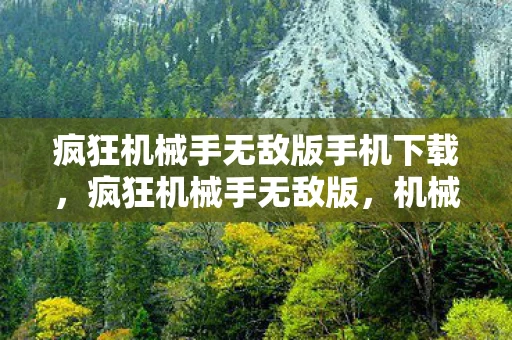 疯狂机械手无敌版手机下载，疯狂机械手无敌版，机械与力量的极致碰撞