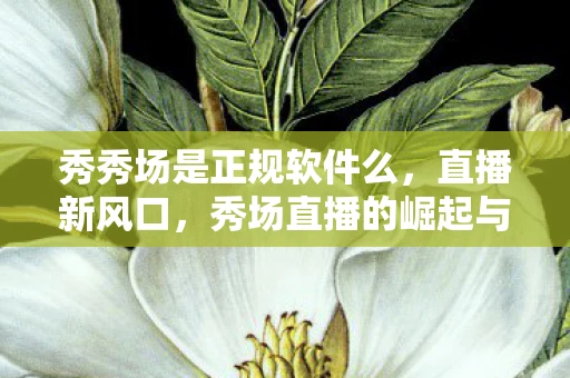 秀秀场是正规软件么,直播新风口,秀场直播的崛起与未来 秀秀场是正规软件么,直播新风口,秀场直播的崛起与未来