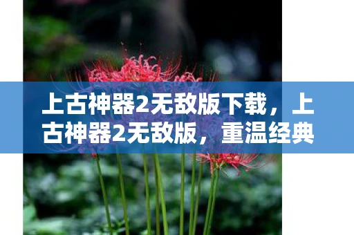 上古神器2无敌版下载，上古神器2无敌版，重温经典，挑战无限