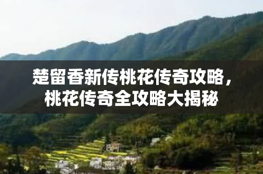 楚留香新传桃花传奇攻略图片