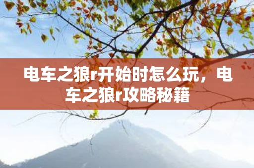 电车之狼r开始时怎么玩，电车之狼r攻略秘籍