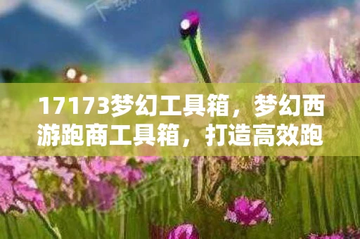17173梦幻工具箱，梦幻西游跑商工具箱，打造高效跑商体验