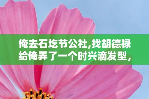 俺去石圪节公社,找胡德禄给俺弄了一个时兴滴发型,俺去,一场说走就走的旅行 俺去石圪节公社,找胡德禄给俺弄了一个时兴滴发型,俺去,一场说走就走的旅行