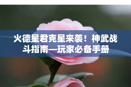 火德星君克星来袭图片