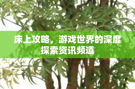 游戏世界的深度探索资讯频道图片