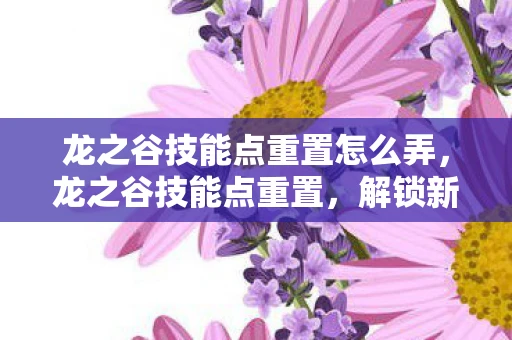 龙之谷技能点重置怎么弄,龙之谷技能点重置,解锁新技能,重塑角色实力 龙之谷技能点重置怎么弄,龙之谷技能点重置,解锁新技能,重塑角色实力