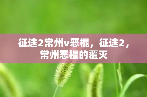 征途2常州v恶棍,征途2,常州恶棍的覆灭 征途2常州v恶棍,征途2,常州恶棍的覆灭