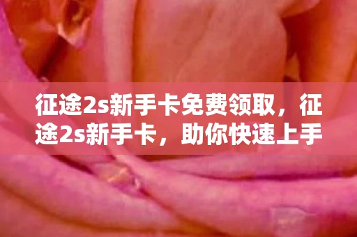 征途2s新手卡免费领取，征途2s新手卡，助你快速上手的攻略指南