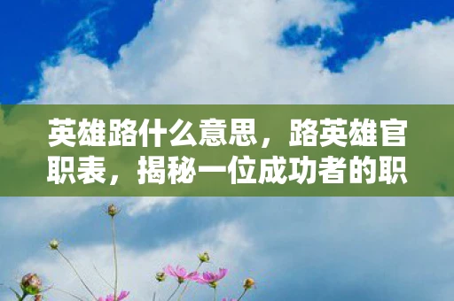 英雄路什么意思,路英雄官职表,揭秘一位成功者的职业轨迹 英雄路什么意思,路英雄官职表,揭秘一位成功者的职业轨迹