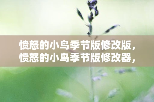 愤怒的小鸟季节版修改版，愤怒的小鸟季节版修改器，解锁无限可能的趣味游戏工具