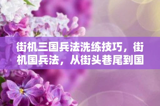 街机三国兵法洗练技巧，街机国兵法，从街头巷尾到国际舞台的传奇之路