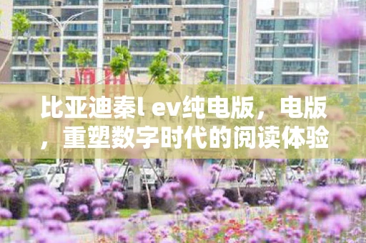 比亚迪秦l ev纯电版，电版，重塑数字时代的阅读体验