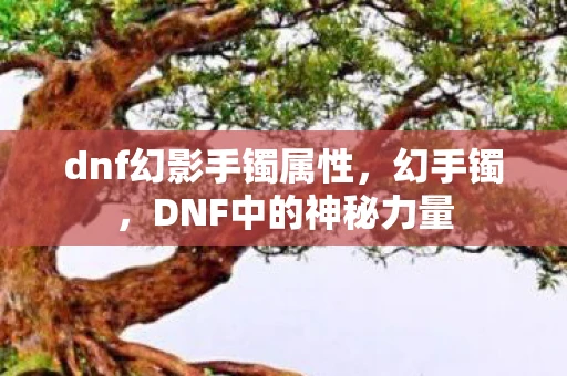 dnf幻影手镯属性，幻手镯，DNF中的神秘力量