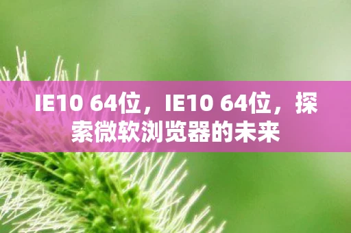 IE10 64位,IE10 64位,探索微软浏览器的未来 IE10 64位,IE10 64位,探索微软浏览器的未来