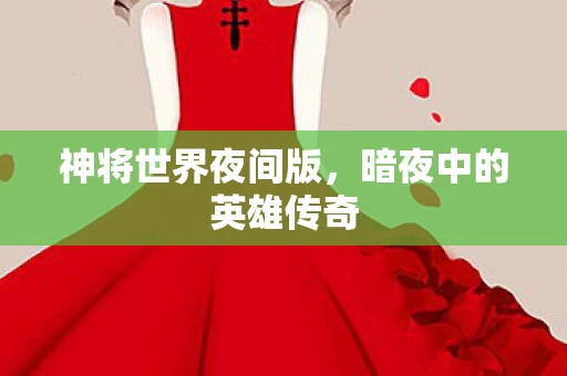 暗夜中的英雄传奇图片