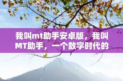 我叫mt助手安卓版,我叫MT助手,一个数字时代的生活助手 我叫mt助手安卓版,我叫MT助手,一个数字时代的生活助手