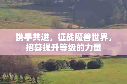 招募提升等级的力量图片
