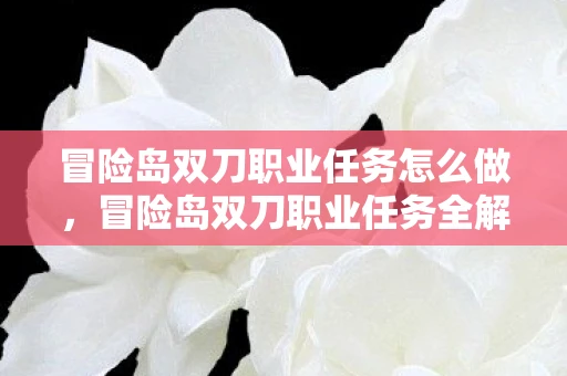 冒险岛双刀职业任务怎么做,冒险岛双刀职业任务全解析,从入门到精通的攻略指南 冒险岛双刀职业任务怎么做,冒险岛双刀职业任务全解析,从入门到精通的攻略指南