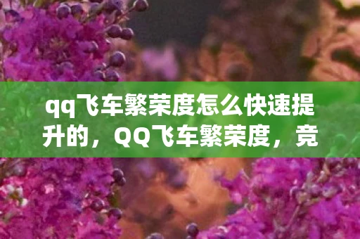 qq飞车繁荣度怎么快速提升的,QQ飞车繁荣度,竞速激情与社交互动的完美融合 qq飞车繁荣度怎么快速提升的,QQ飞车繁荣度,竞速激情与社交互动的完美融合