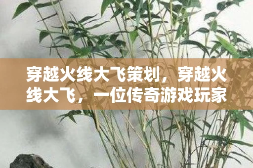 穿越火线大飞策划，穿越火线大飞，一位传奇游戏玩家的故事