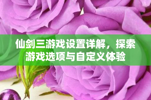 探索游戏选项与自定义体验图片