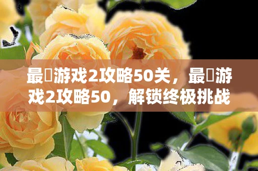 最囧游戏2攻略50关，最囧游戏2攻略50，解锁终极挑战，揭秘隐藏关卡