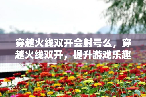 穿越火线双开会封号么，穿越火线双开，提升游戏乐趣的实用技巧