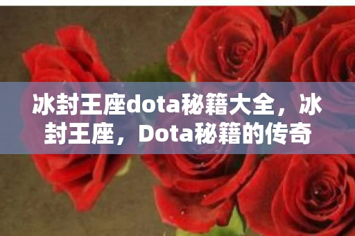 冰封王座dota秘籍大全，冰封王座，Dota秘籍的传奇与传承