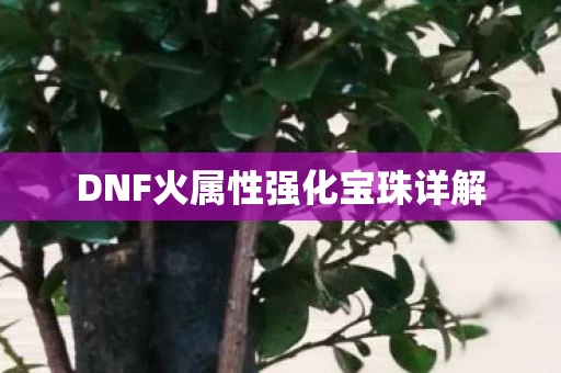 DNF火属性强化宝珠详解图片