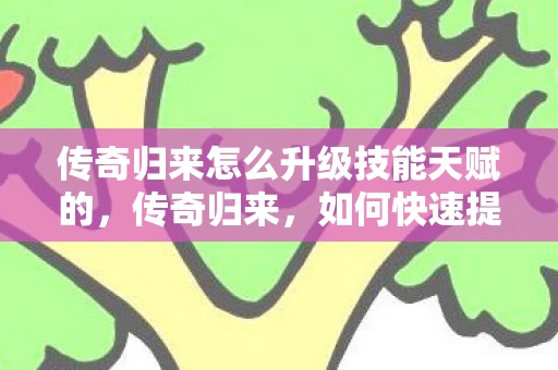 传奇归来怎么升级技能天赋的，传奇归来，如何快速提升等级