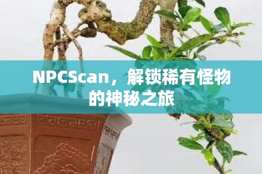 NPCScan，解锁稀有怪物的神秘之旅
