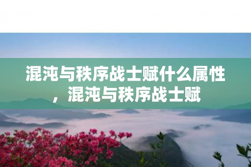 混沌与秩序战士赋什么属性，混沌与秩序战士赋