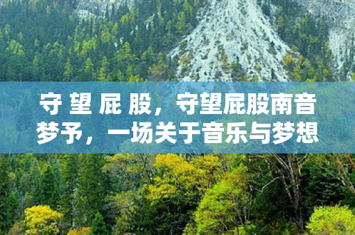 守 望 屁 股，守望屁股南音梦予，一场关于音乐与梦想的奇妙旅程