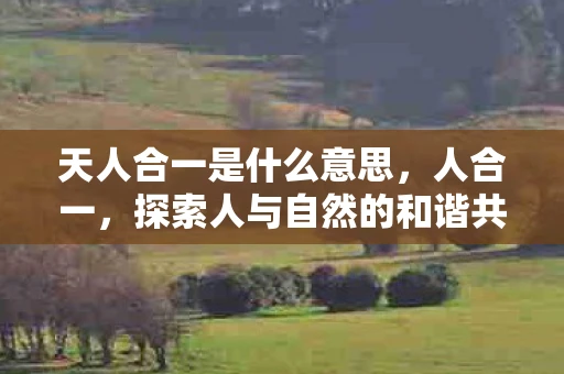 天人合一是什么意思，人合一，探索人与自然的和谐共生之道