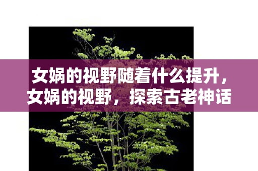 女娲的视野随着什么提升，女娲的视野，探索古老神话中的智慧与启示