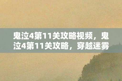 鬼泣4第11关攻略视频，鬼泣4第11关攻略，穿越迷雾，挑战极限