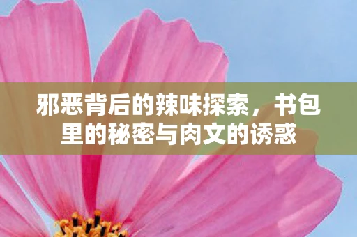 邪恶背后的辣味探索，书包里的秘密与肉文的诱惑