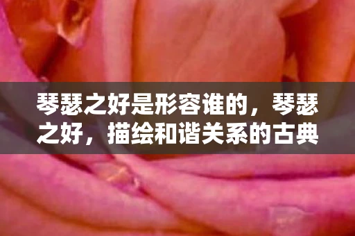 琴瑟之好是形容谁的，琴瑟之好，描绘和谐关系的古典意象